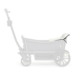 Sitzgehäuse Veer aus Naturleder, weiß-schwarz