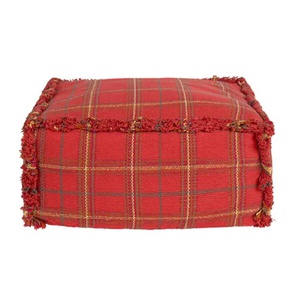 Sitzkissen 40x40x20cm HANDLOOM Wouf wouf Lorena Canals mapple red