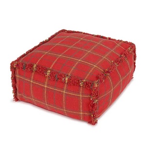 Sitzkissen 40x40x20cm HANDLOOM Wouf wouf Lorena Canals mapple red