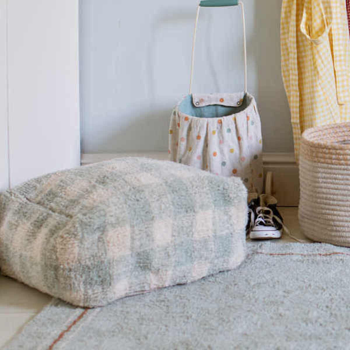 Sitzsack LITTLE CHEF Lorena Canals Vichy-Blue Sage