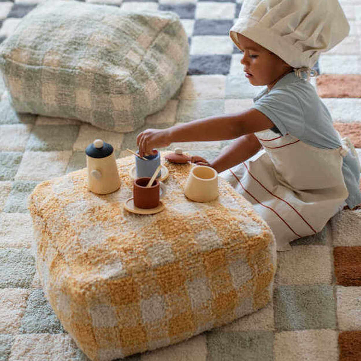 Sitzsack LITTLE CHEF Lorena Canals Vichy-Honey