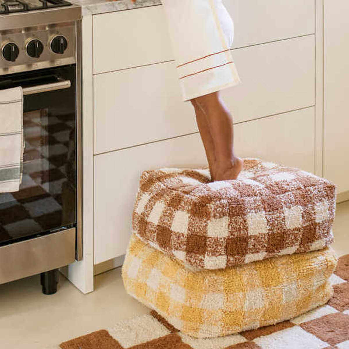 Sitzsack LITTLE CHEF Lorena Canals Vichy-Honey