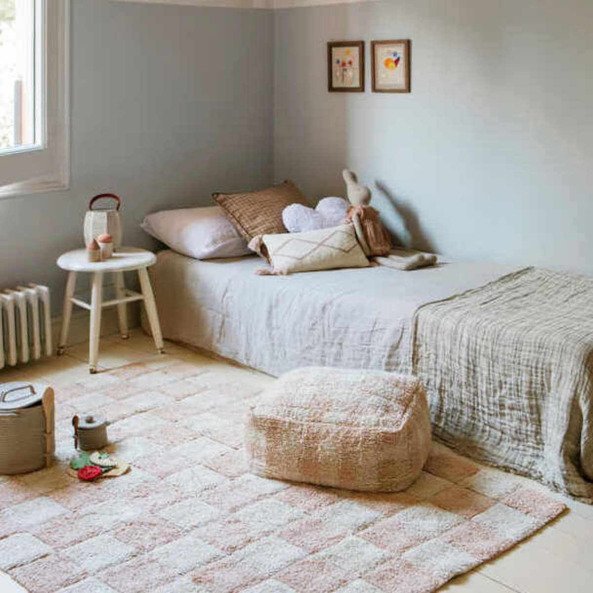 Sitzsack LITTLE CHEF Lorena Canals Vichy-Rose