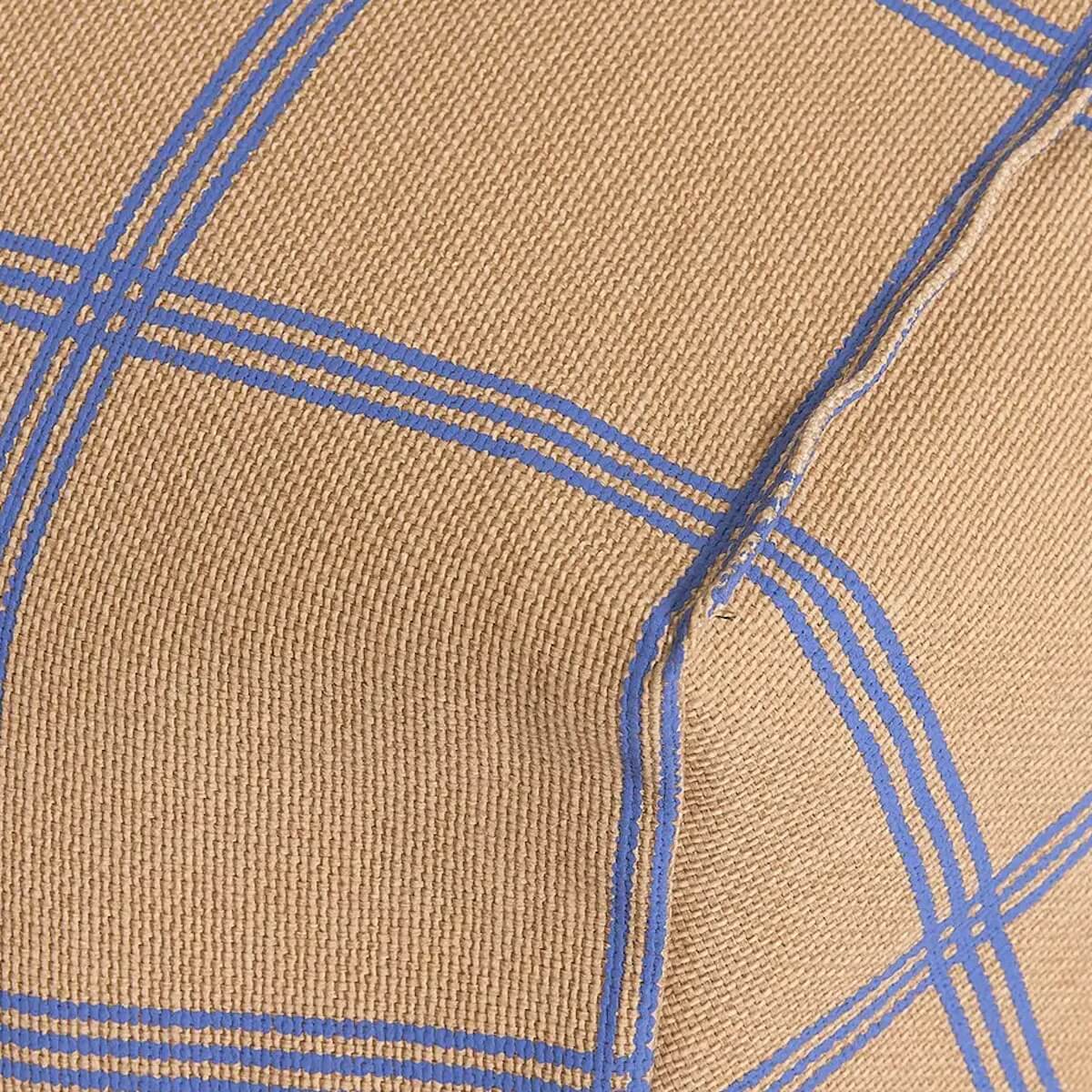 Sitzsack VIBES Nobodinoz Braun Blau Fensterscheiben