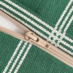 Sitzsack VIBES Nobodinoz Grün Weiß Windowpane