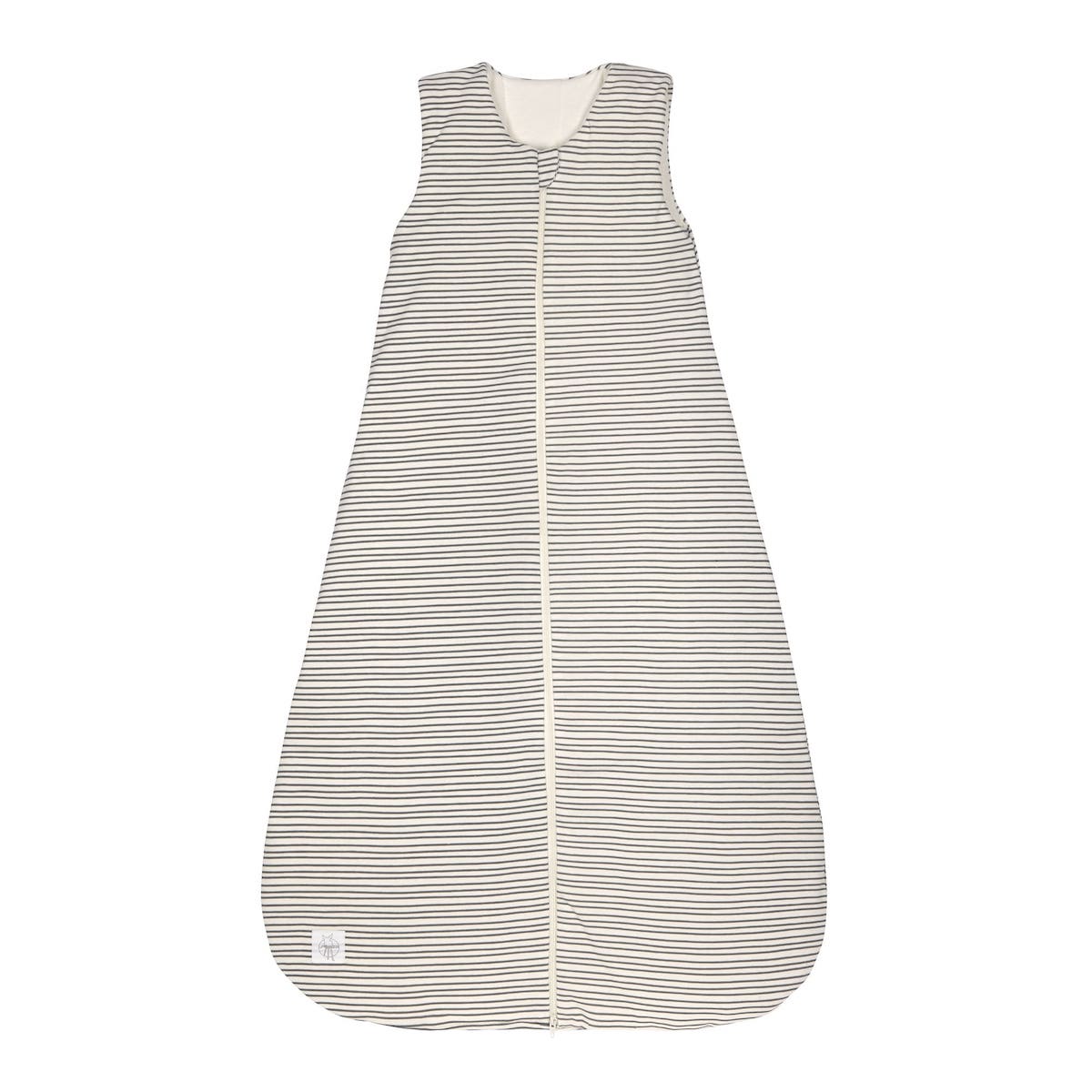 Sleepingbag Interlock Striped Grey - Athracite 25 Tog 100% Organic Cotton Gots 62-68 Laessig