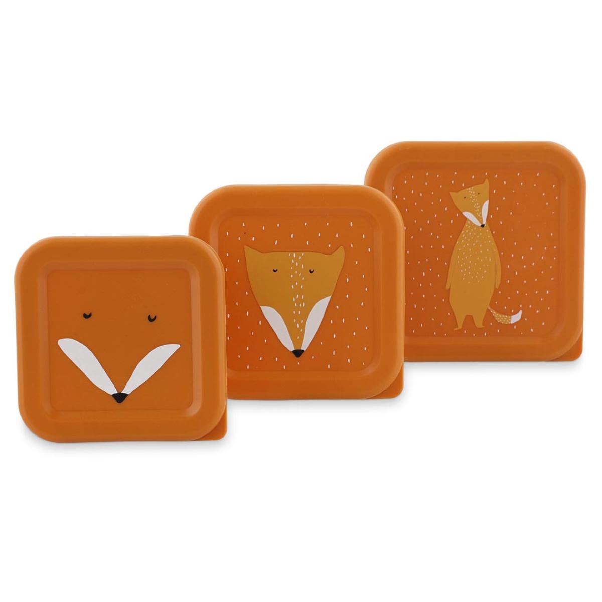 Snackbox 3p MR. FOX Trixie orange