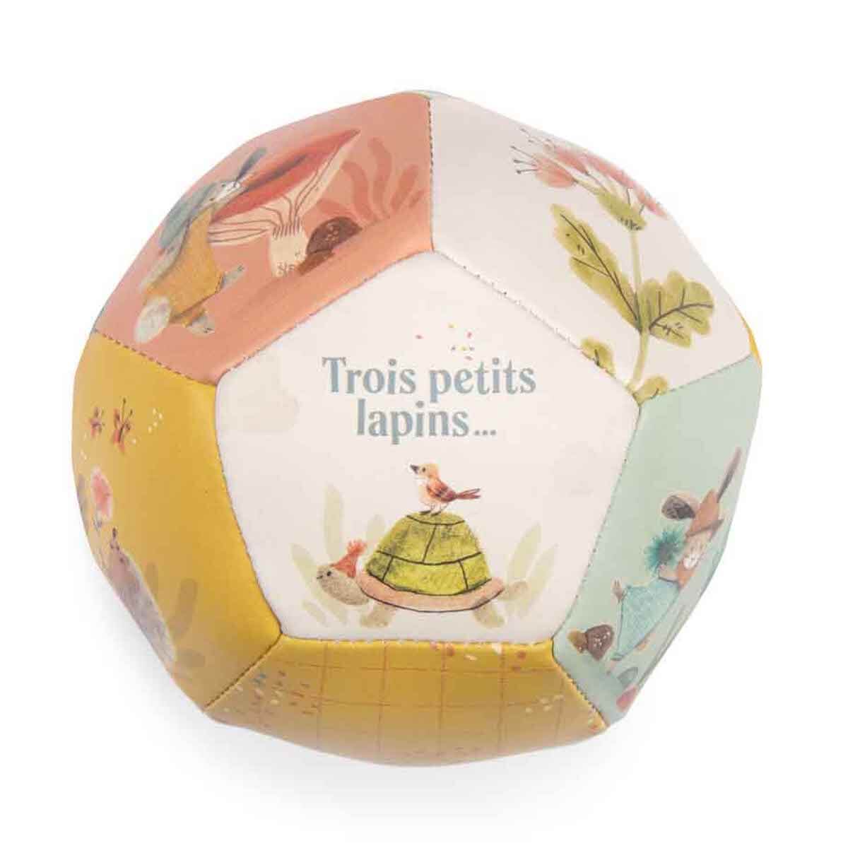 Softball 10cm TROIS PETITS LAPINS Moulin Roty