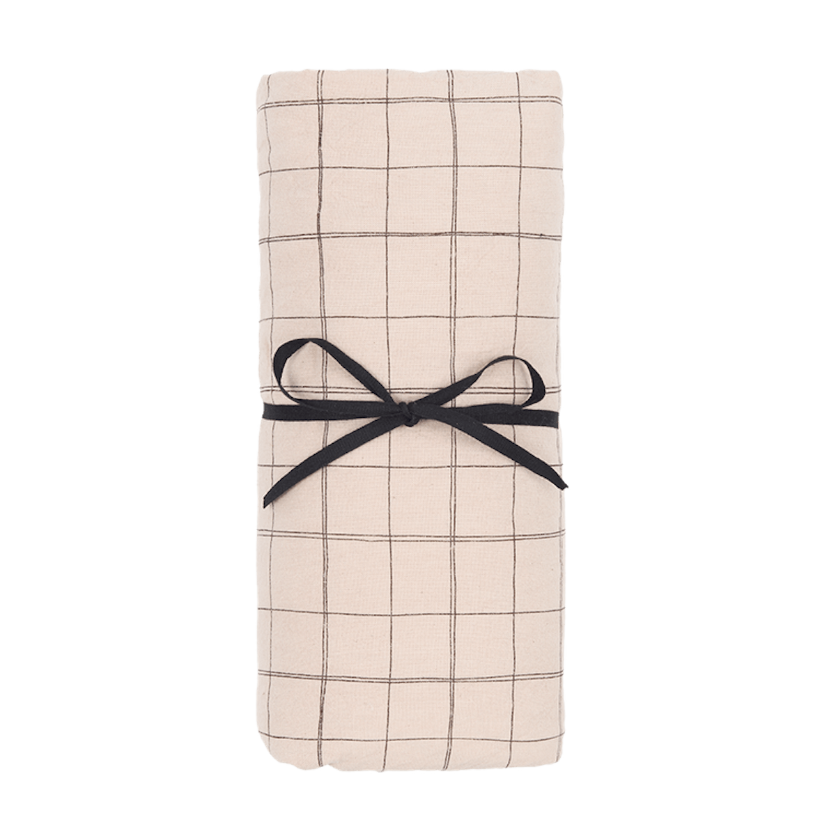 Spannbettlaken 70x140cm aus gewaschener Bio-Baumwolle, Nobodinoz mauve pink grid