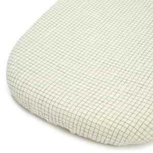 Spannbetttuch40x80cm WABI SABI Nobodinoz blue grid