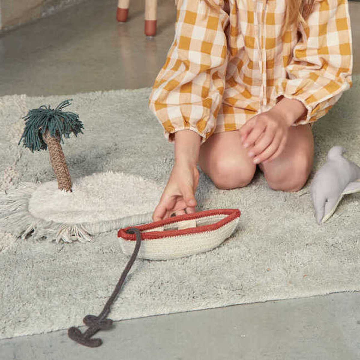 Spielteppich waschbar WAVES 90x130cm Lorena Canals