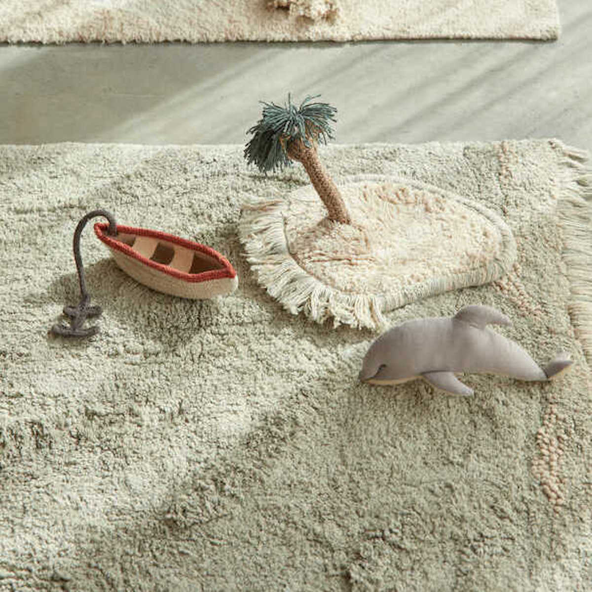 Spielteppich waschbar WAVES 90x130cm Lorena Canals