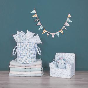 Spielzeugtasche grosse Tropfen Abitare Kids Blau-Grün
