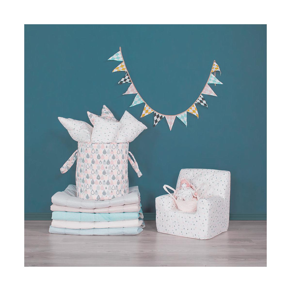 Spielzeugtasche grosse Tropfen Abitare Kids Rosa-Gelb
