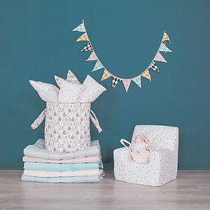 Spielzeugtasche grosse Tropfen Abitare Kids Rosa-Gelb
