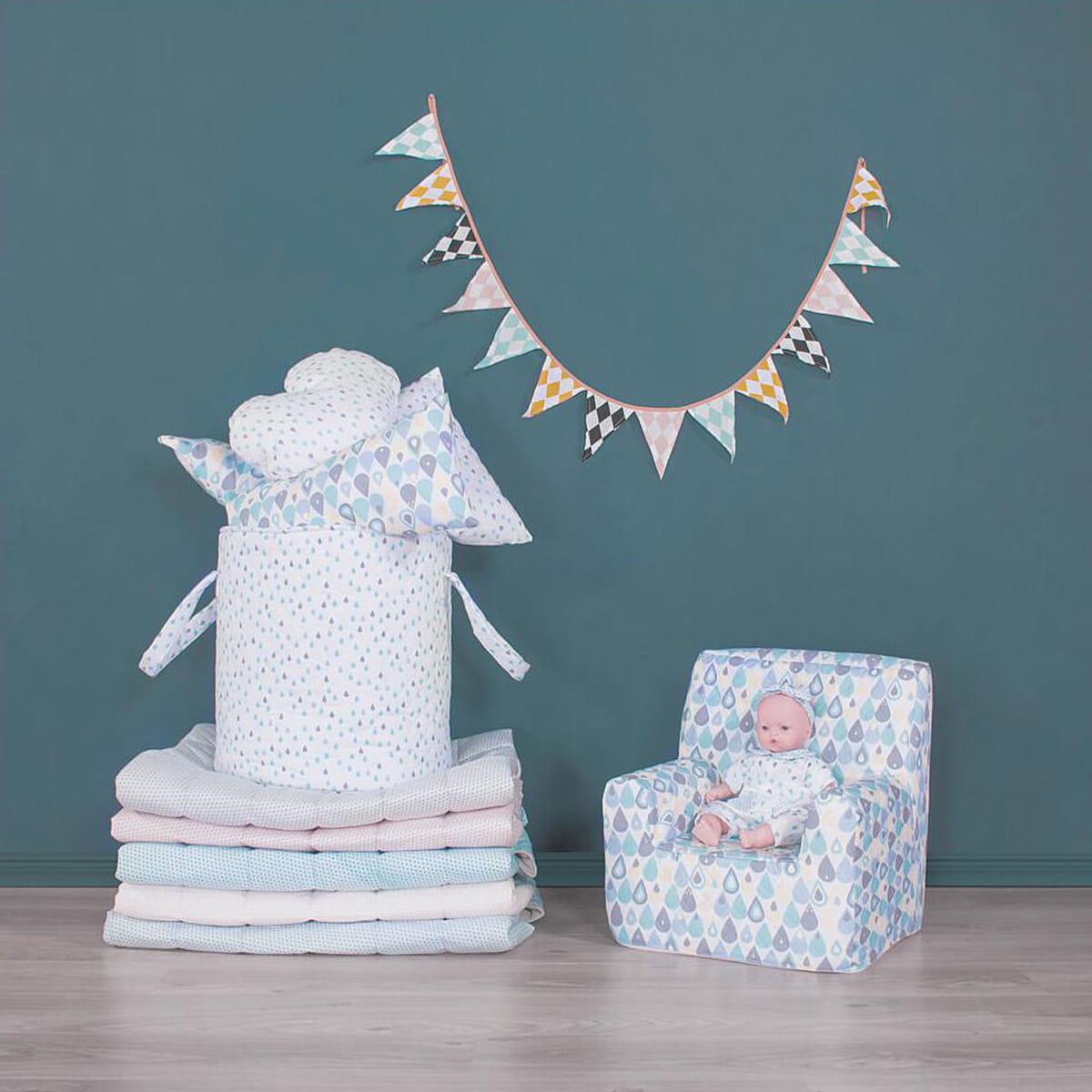 Spielzeugtasche kleine Tropfen Abitare Kids Blau-Grün
