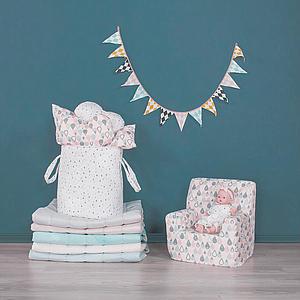 Spielzeugtasche kleine Tropfen Abitare Kids Rosa-Gelb
