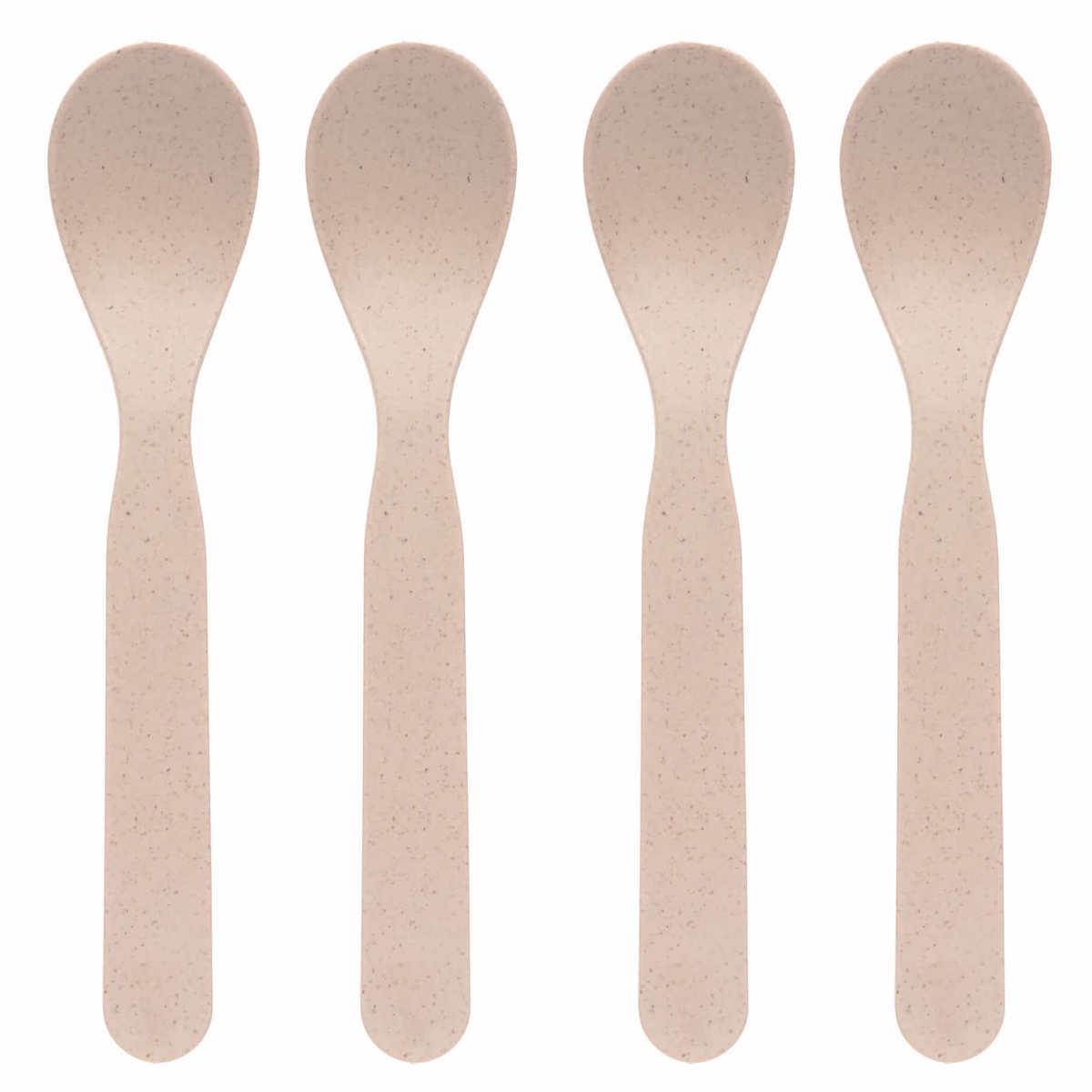 Spoon Set 4 pcs PP-Cellulose Uni powder pink Laessig