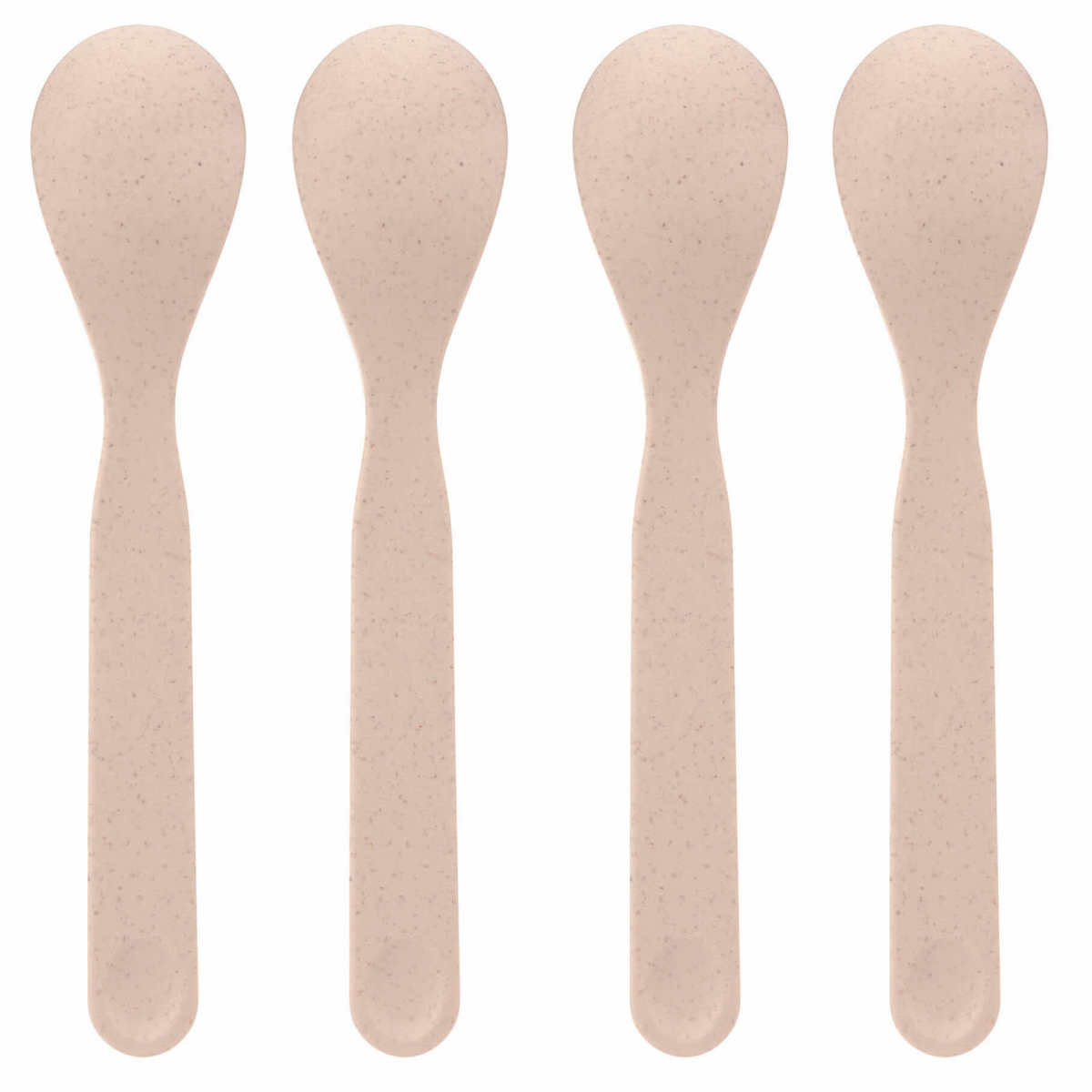 Spoon Set 4 pcs PP-Cellulose Uni powder pink Laessig