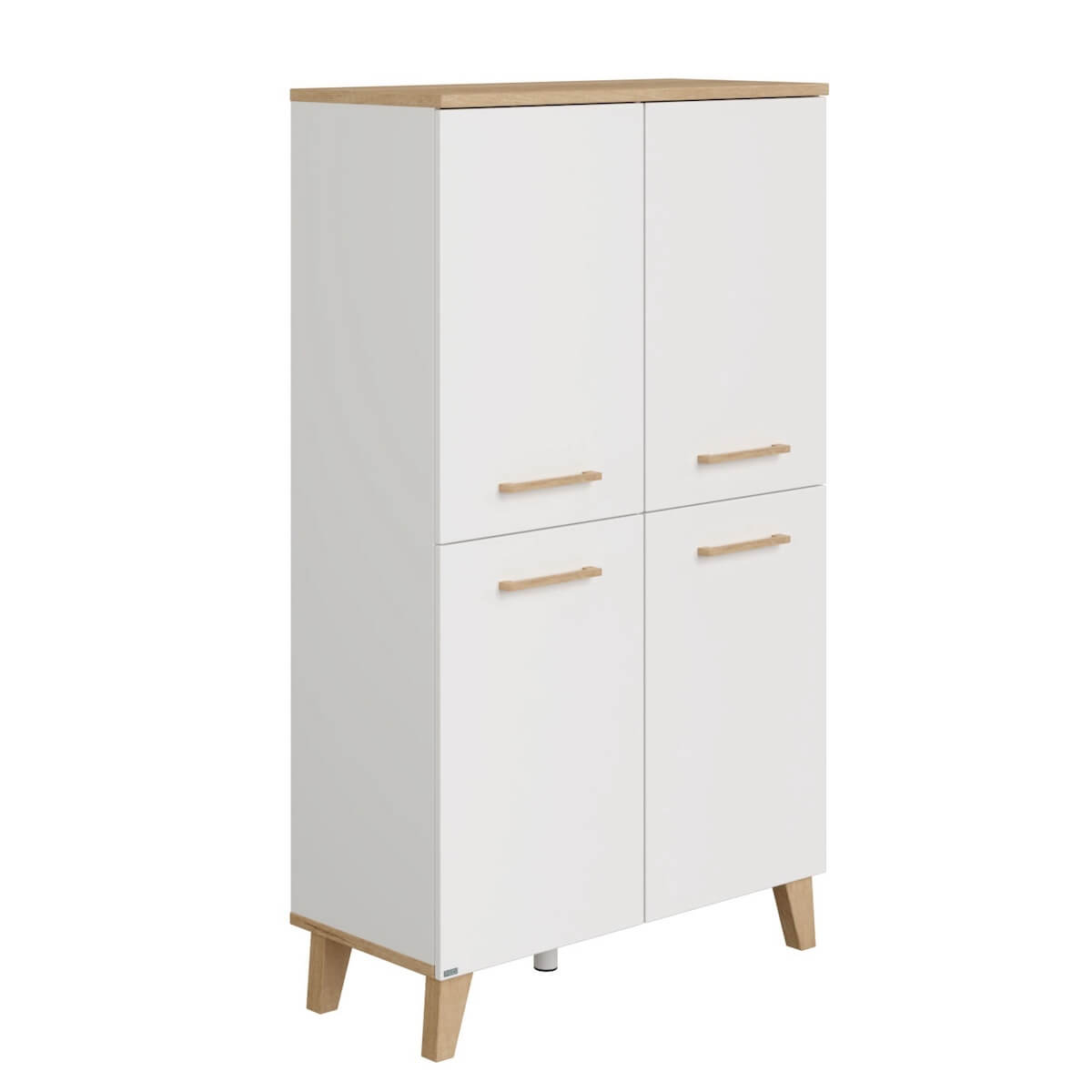 Standregal, 4 Ports OSCAR Paidi Eiche Nebraska / Weiß