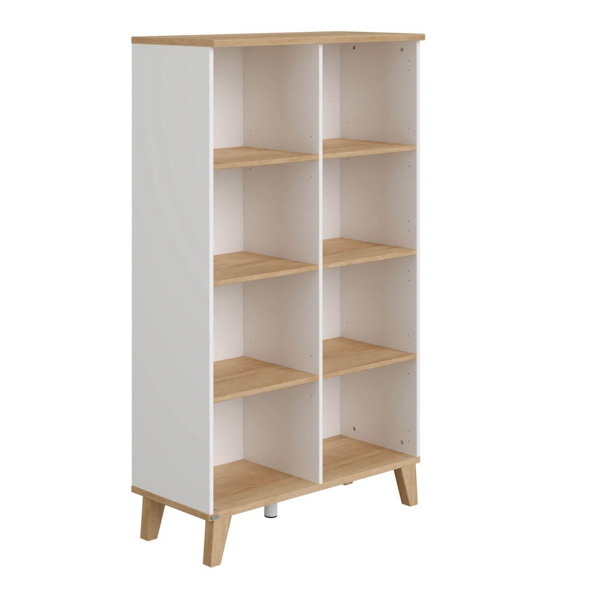 Standregal 8 offene Fächer OSCAR Paidi Eiche Nebraska / weiß