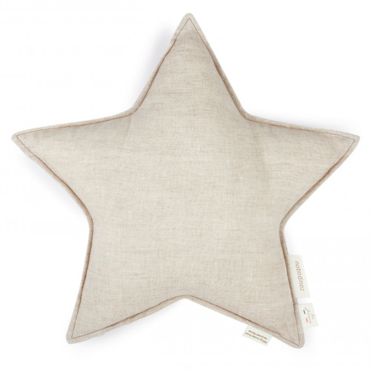 Stern Kissen LIN FRANZÖSISCH Nobodinoz Greige