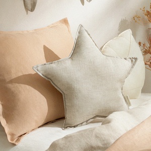 Stern Kissen LIN FRANZÖSISCH Nobodinoz Greige