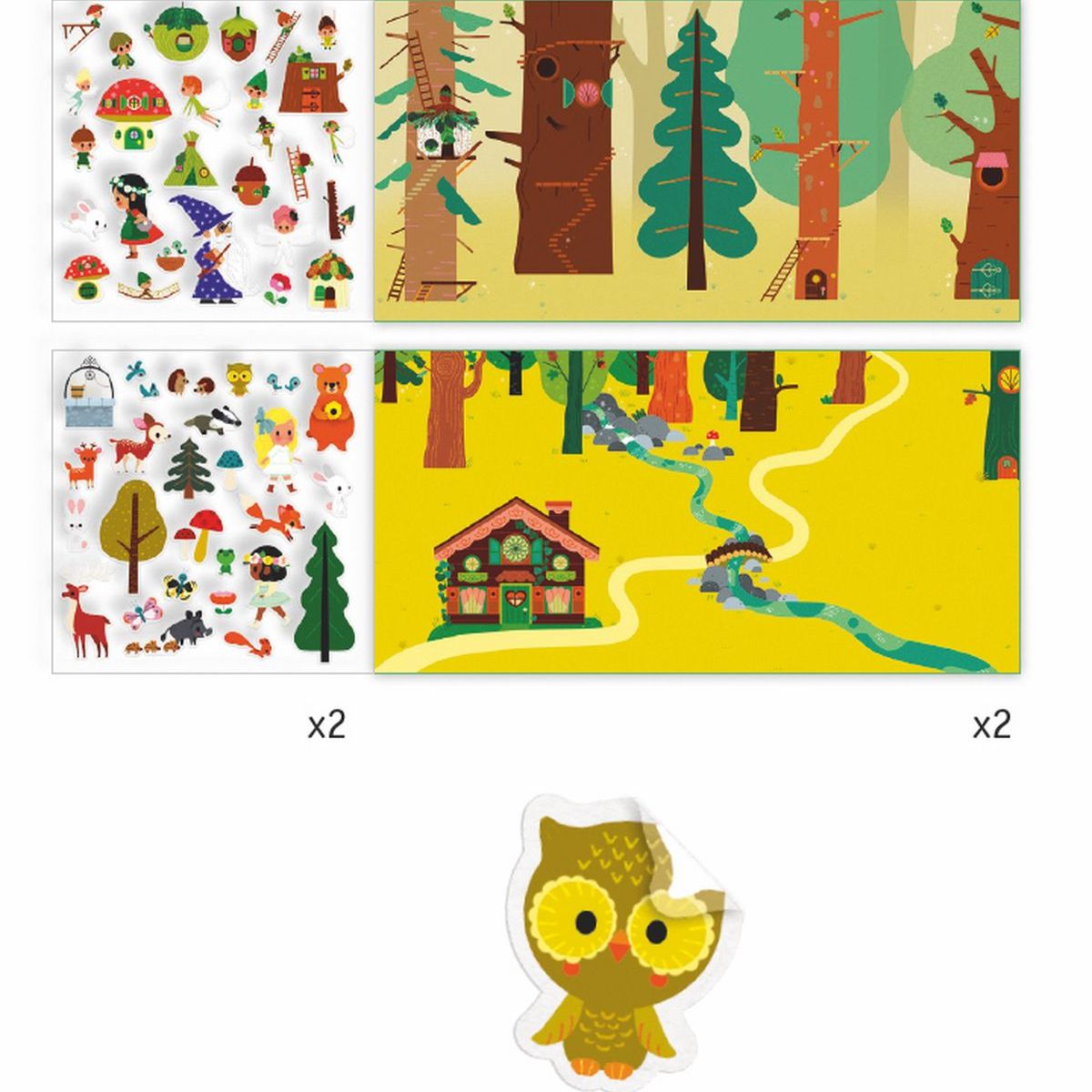 Sticker DER MAGISCHE WALD Djeco