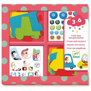 Sticker Ich liebe Autos Djeco