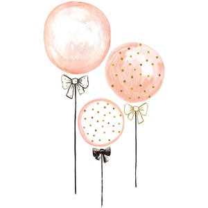 Sticker Specifique - Ballons Roses _ Pois Dores Lilipinso