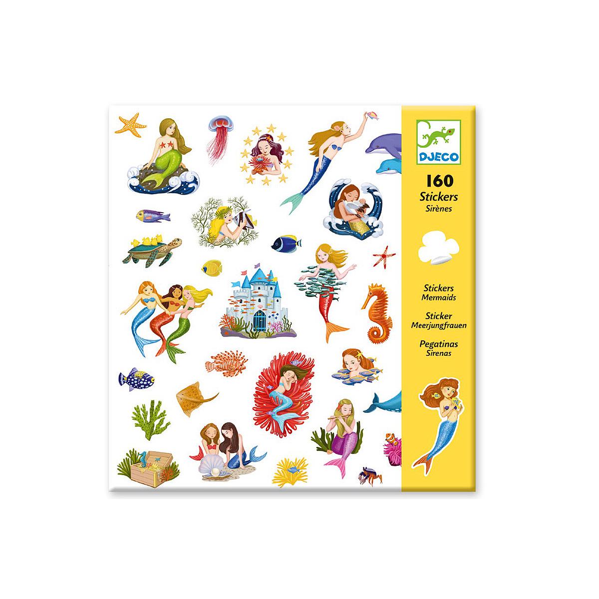 Stickerbögen Meerjungfrauen Djeco