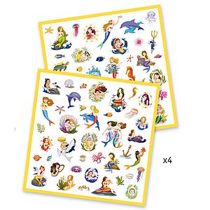 Stickerbögen Meerjungfrauen Djeco