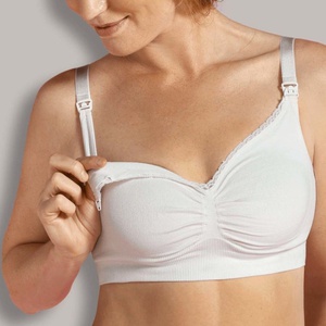 Still-BH ohne Nähte aus Bio-Baumwolle S Carriwell Naturweiß