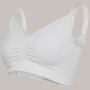 Still-BH ohne Nähte aus Bio-Baumwolle S Carriwell Naturweiß