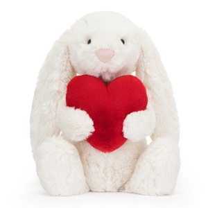 Stofftier Bashful Red Love Heart Bunny Jellycat