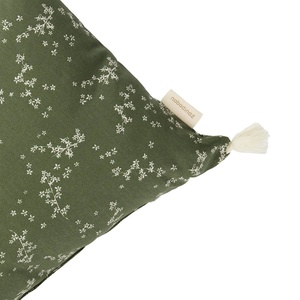 Stories Tassels Cushion 35x20 Nobodinoz green jasmine