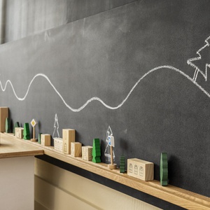 Tafel groß Bauteil 1stk KASVA Mdf Schultafel-schwarz