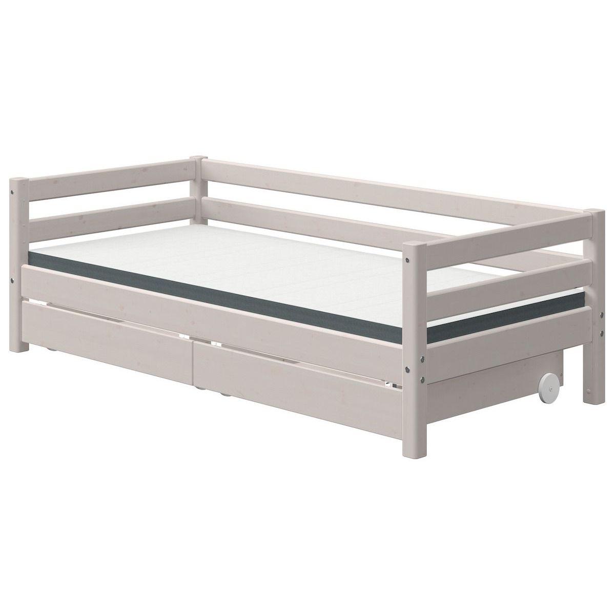 Tagesbett 90x200cm 2 Schubladen CLASSIC Flexa grey washed