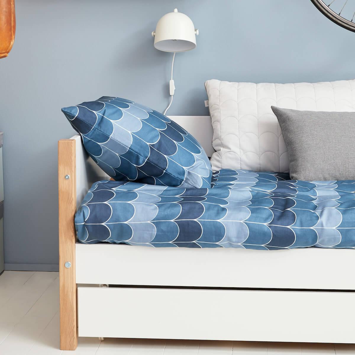 Tagesbett mitwachsend 200x90cm 2 Schubladen NOR Eiche-weiß