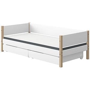 Tagesbett mitwachsend 200x90cm 2 Schubladen NOR Eiche-weiß