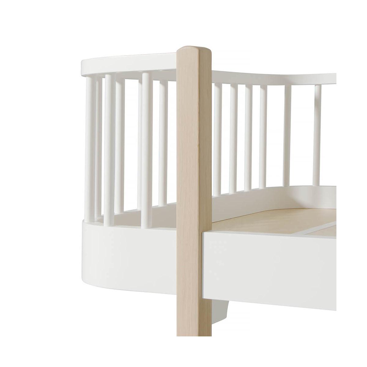 Tagesbett mitwachsend 90x200cm WOOD ORIGINAL Oliver Furniture weiß-Eiche