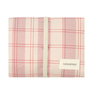 Tapis à langer STORIES Édition limitée 45x65cm Nobodinoz powder red checks