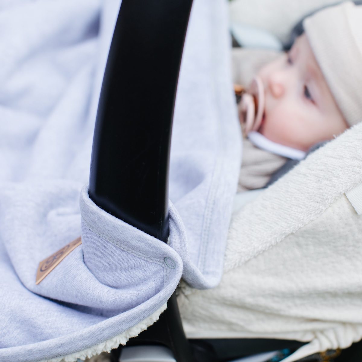 Teddy-Decke 95x75cm Cloby Grau