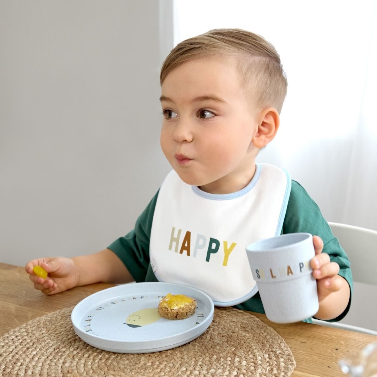 Teller PP/Zellulose Happy Fruits Zitrone Laessig