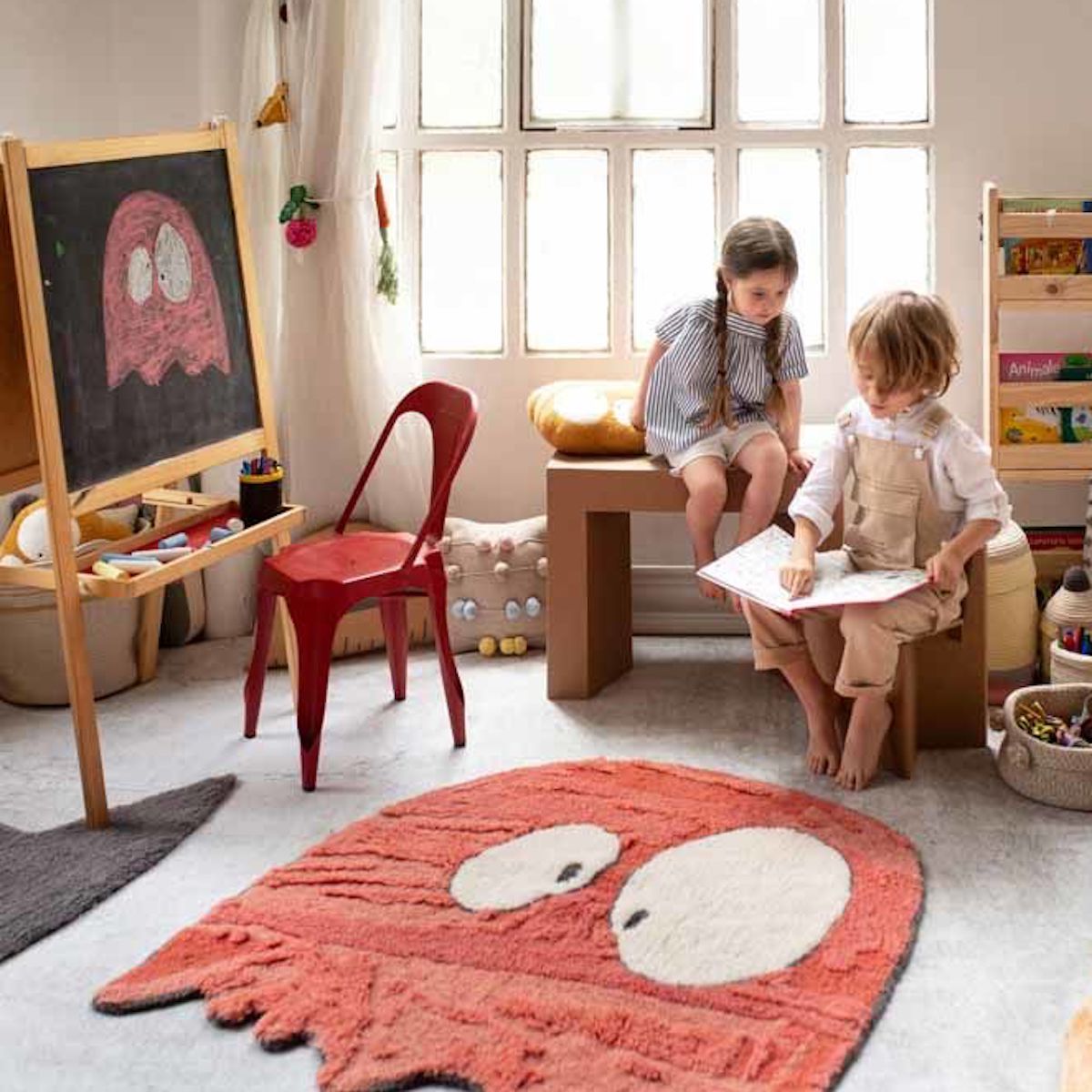 Teppich 100 x 100 cm Ghosty Lorena Canals Woolable