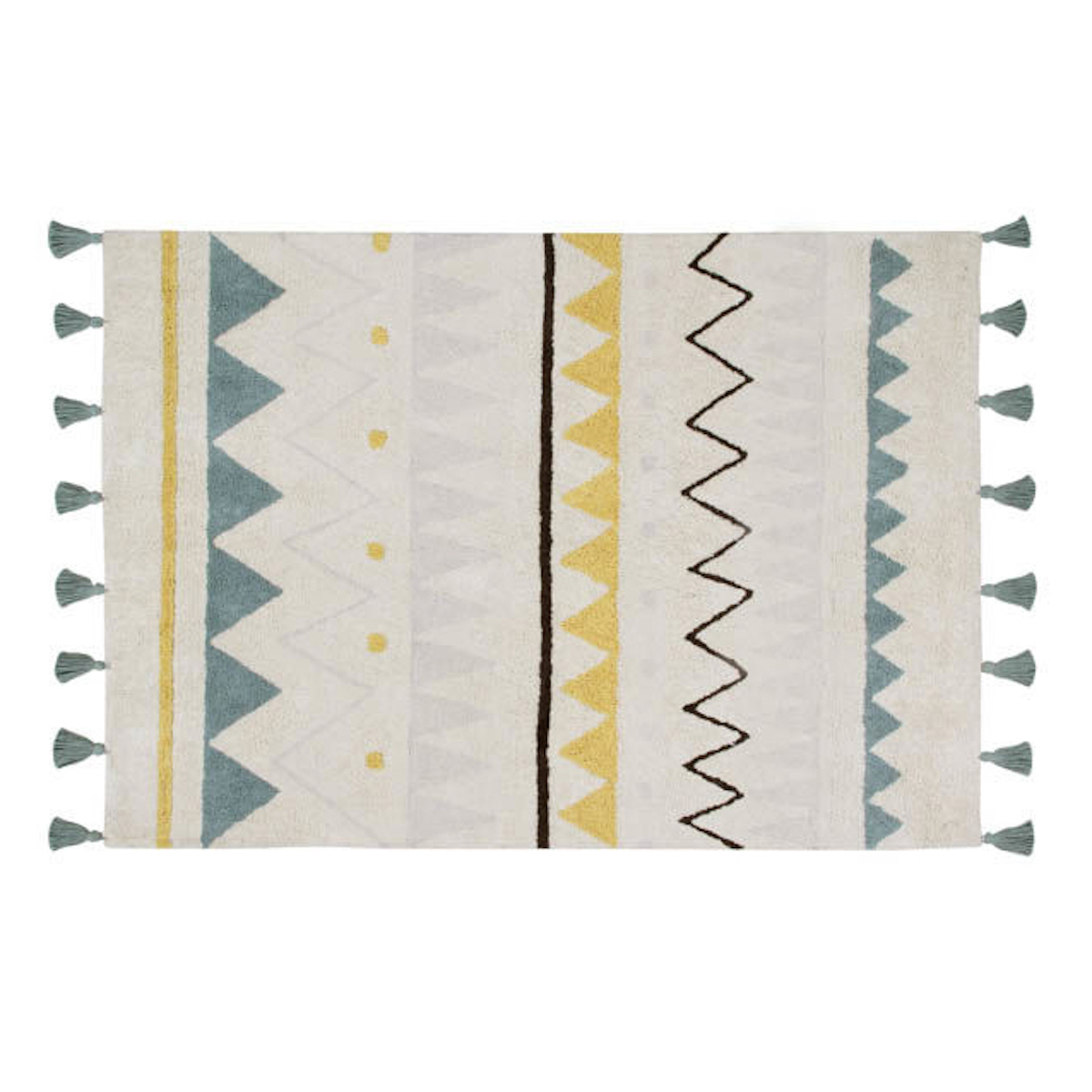 Teppich 120x160cm AZTECA Lorena Canals natural-vintage blue