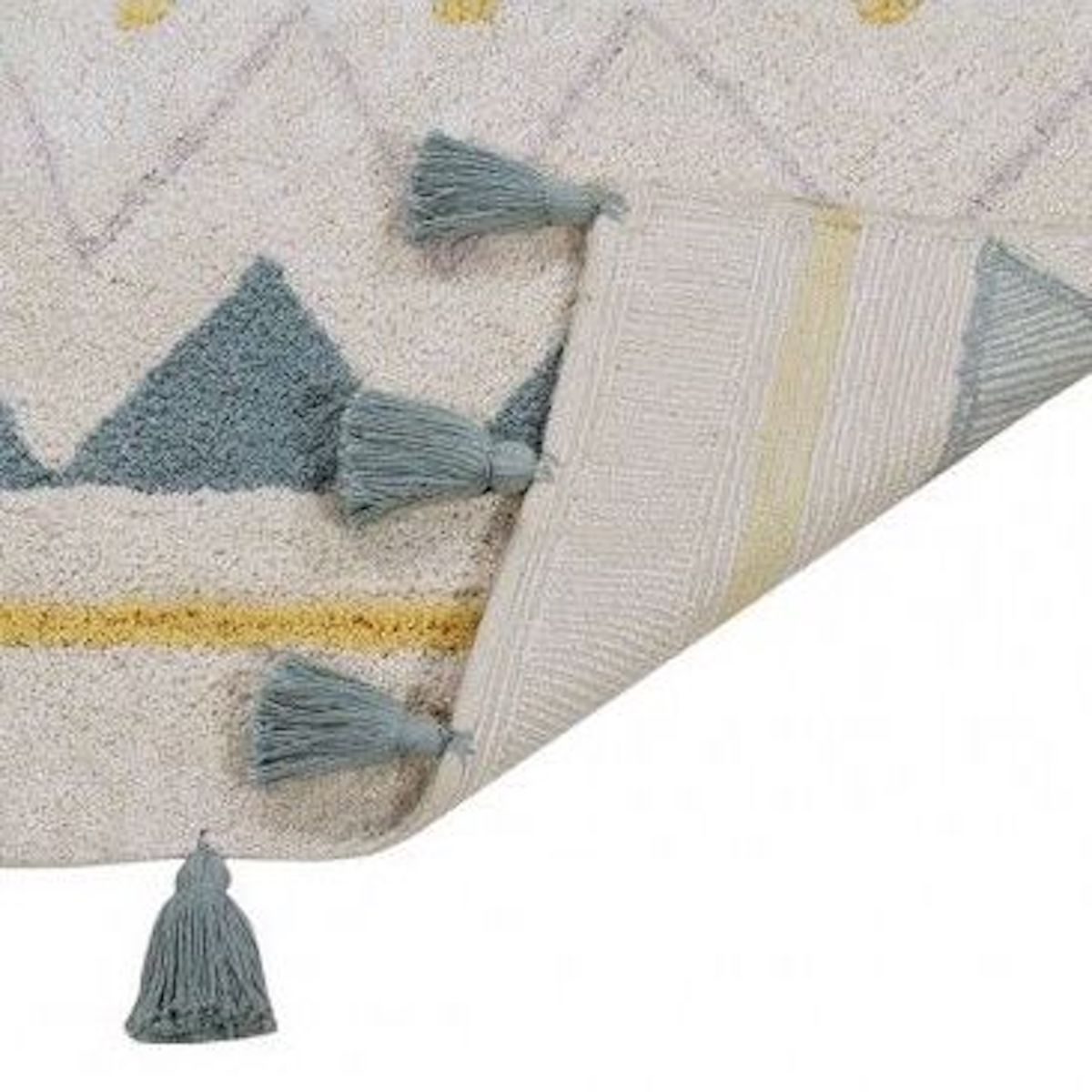 Teppich 120x160cm AZTECA Lorena Canals natural-vintage blue