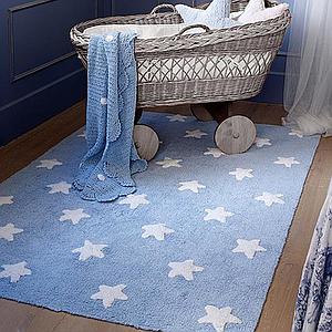 Teppich 120x160cm STARS Lorena Canals blue-white
