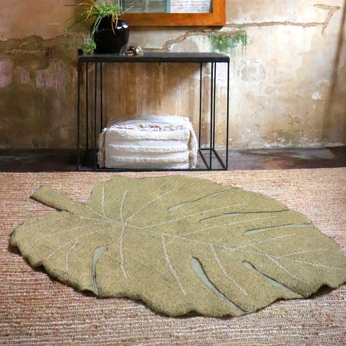 Teppich 120x180cm MONSTERA Lorena Canals Olive