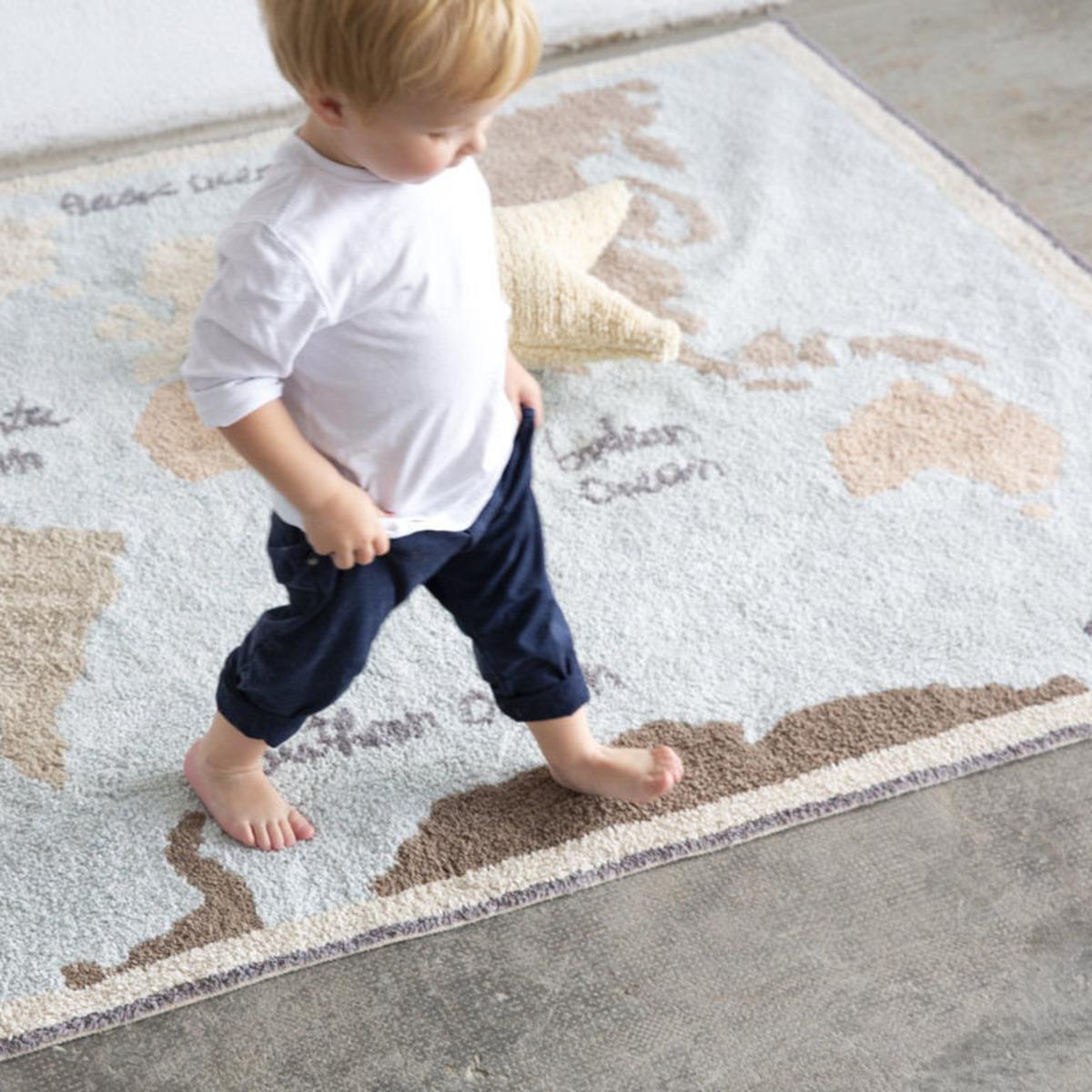 Teppich 140x200cm VINTAGE MAP Lorena Canals